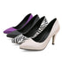 Elegant Silk Pointed Toe Heeled Pumps for Women - Nude Purple Classic Party Wedding Shoes